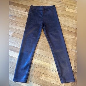 Max Studio NWT Women's Dark Brown Faux Leather Leggings